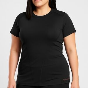 NWT Tommie Copper Black Shoulder Support Compression Shirt 2XL Copper Zinc Infus